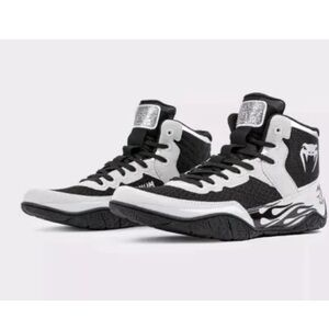 Venum X Dodge Demon Wrestling Shoes 170 Grey Black 40.5 /8 US 05135-010 NWOB